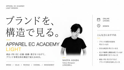 【無料視聴OK】ブランドを構造で見る。商品・PR・EC・組織・数字でつなげて、ブランド事業を全体を構造で捉える60分